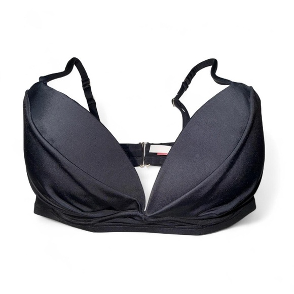 Victoria Secret The Angel Bikini Top Womens Black Push-up Bikini Top 34DDD - Picture 1 of 7